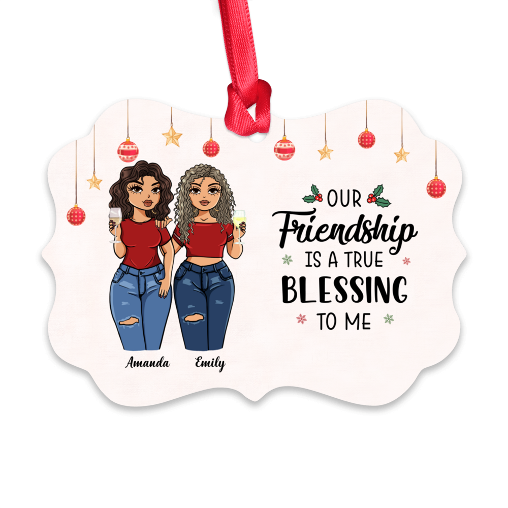 Personalized Acrylic Ornament Christmas Gift For Sista, Soul Sister Best Friend B