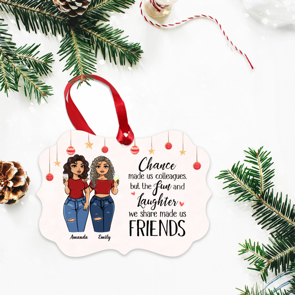 Work Bestie Ornament Christmas Gifts For Colleagues Chance Made Us