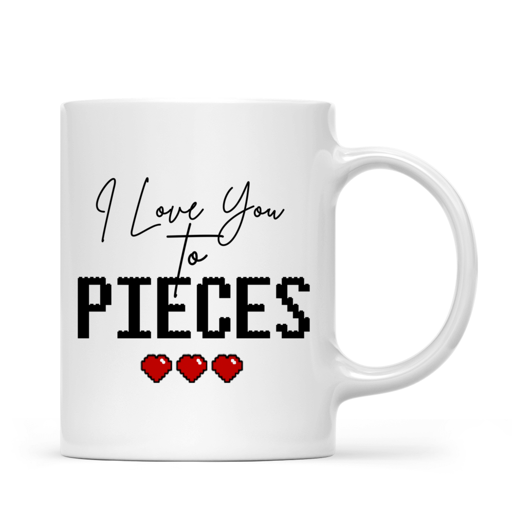 Couple Figure Gifts For Couple I love you to pieces Valentine's
