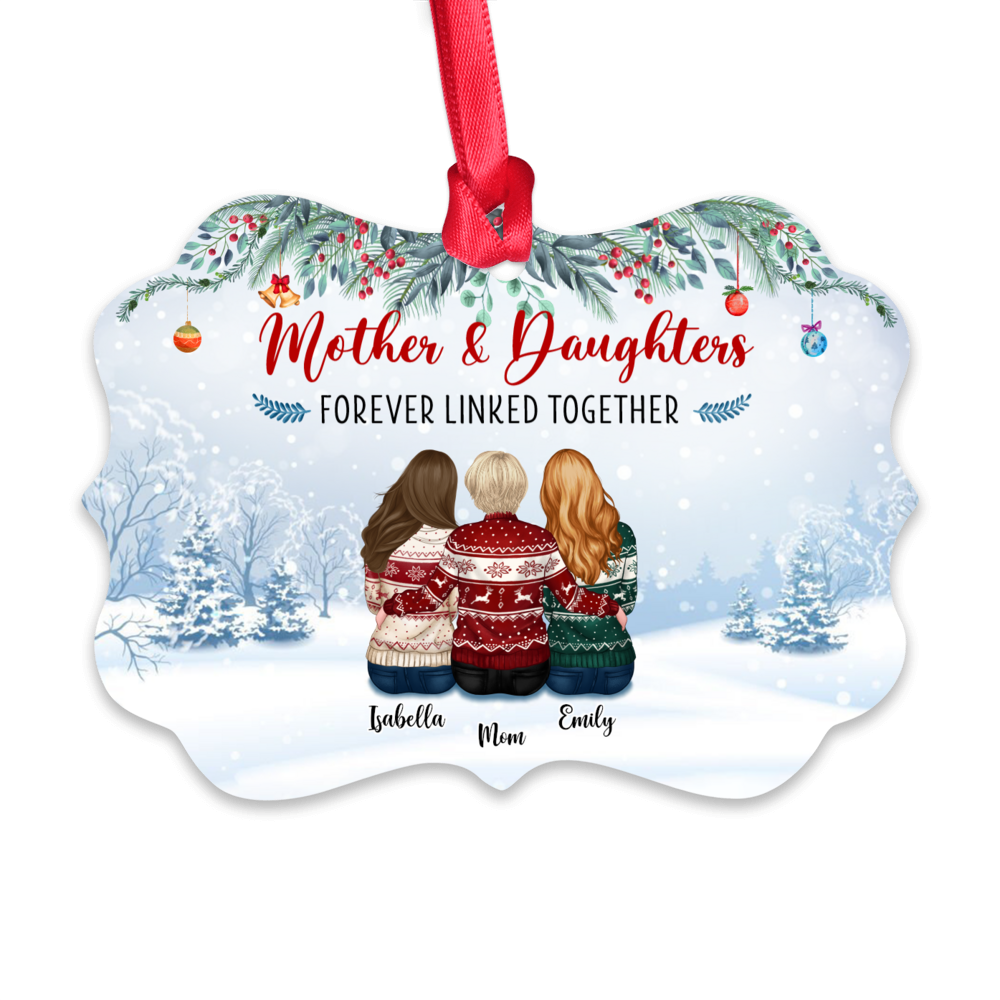 Mother & Daughter - Christmas Ornament - Mother & daughters, forever