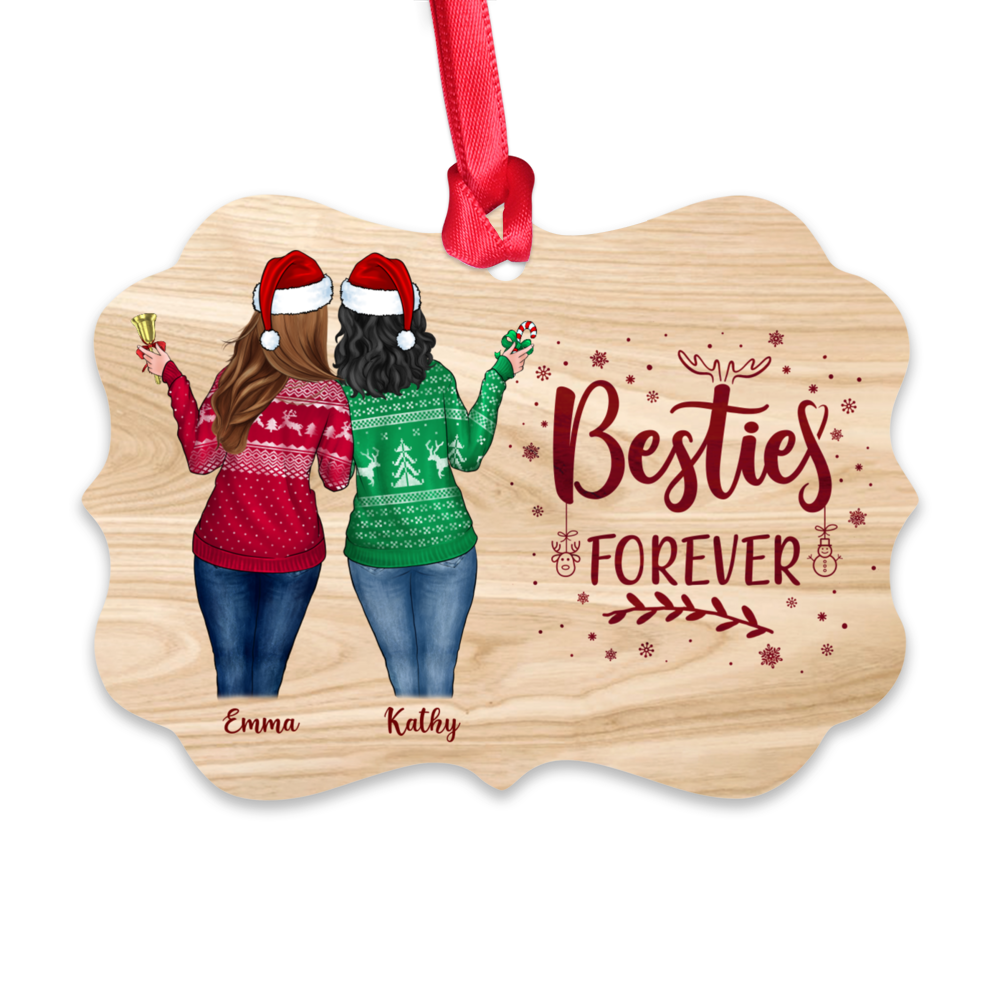 Custom Besties Crossword Puzzle Ornament