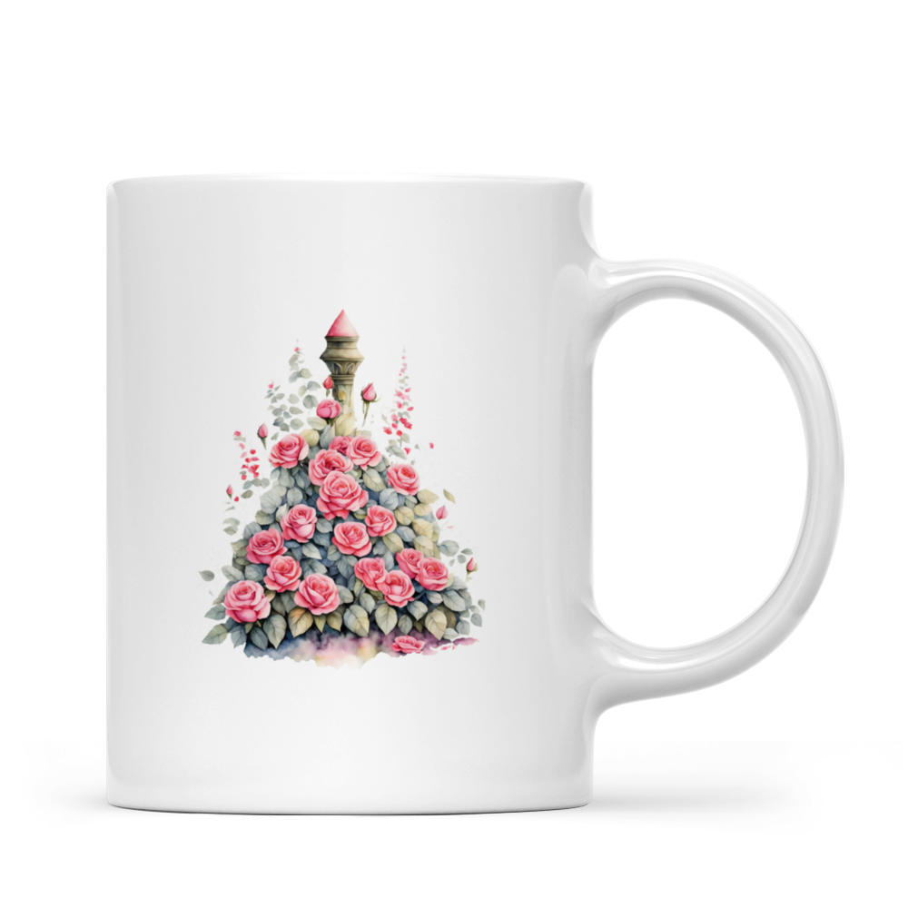 Rose Mug Gifts for Flower Lovers Custom Mug Gifts For Bestie