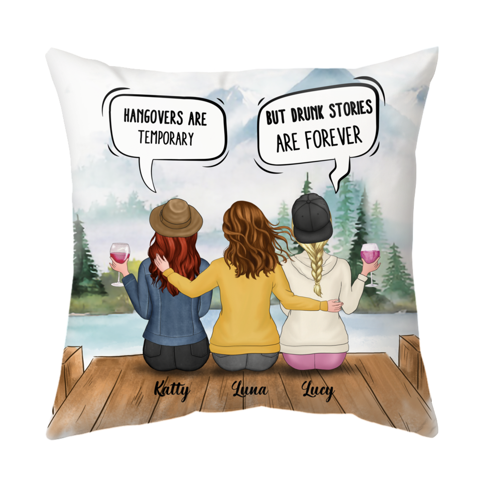 Drink Team Personalized Poster - Hangovers Are Temporary But Drunk