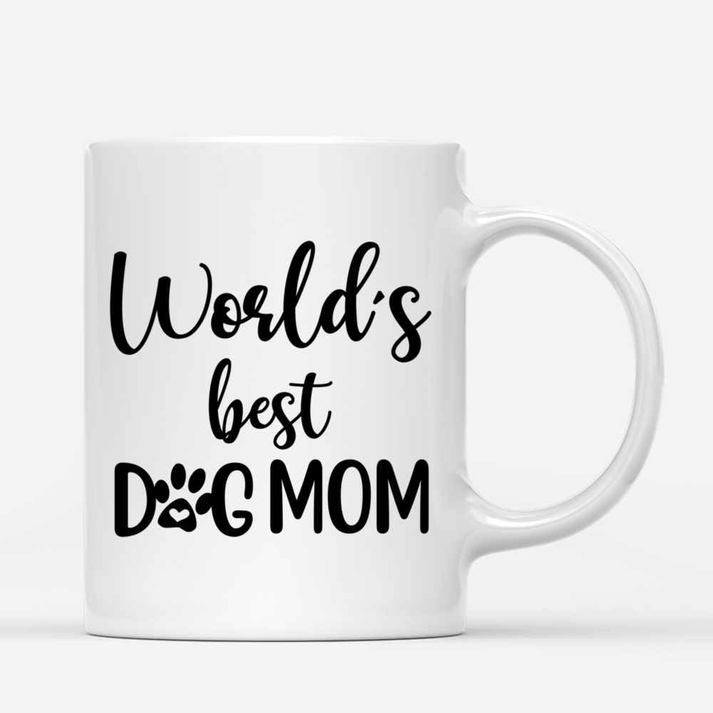 Girl and Dogs World's Best Dog Mom (3659) Personalized Mug