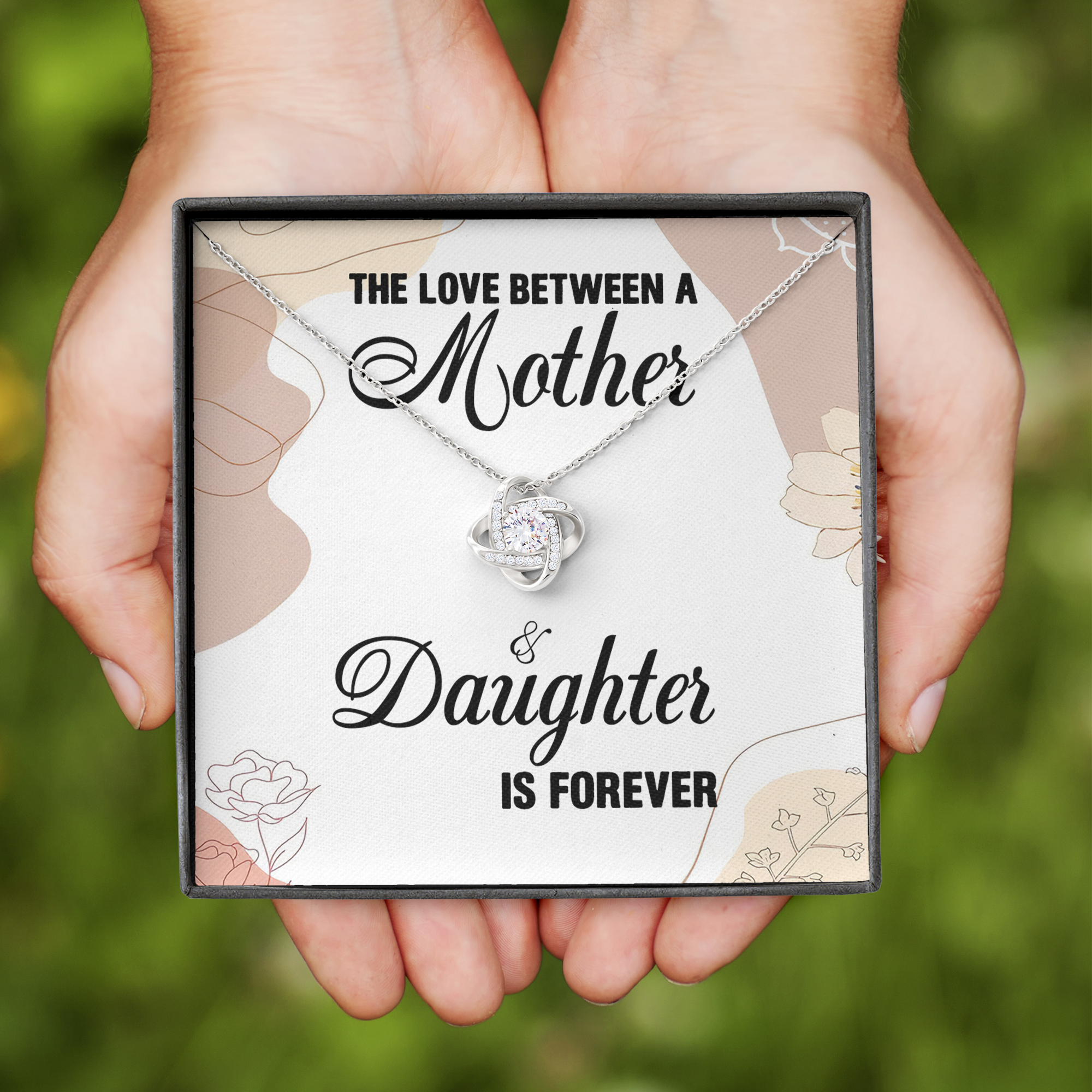 Mother's Day Necklace Love Knot Necklace Mother And Daughter Necklace