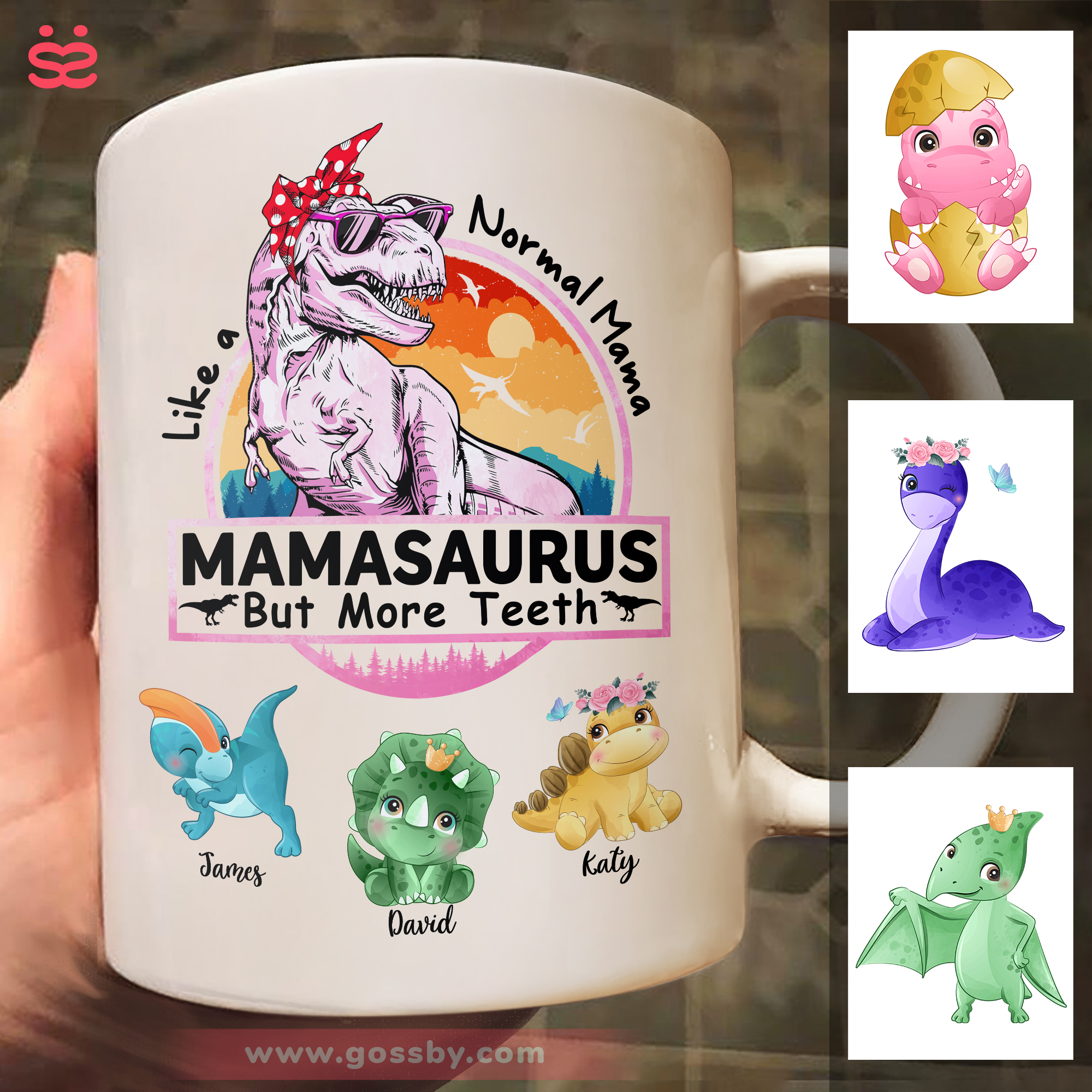 Mamasaurus89 Mother's Day Mug - Mamasaurus like a normal Mama but more teeth ...