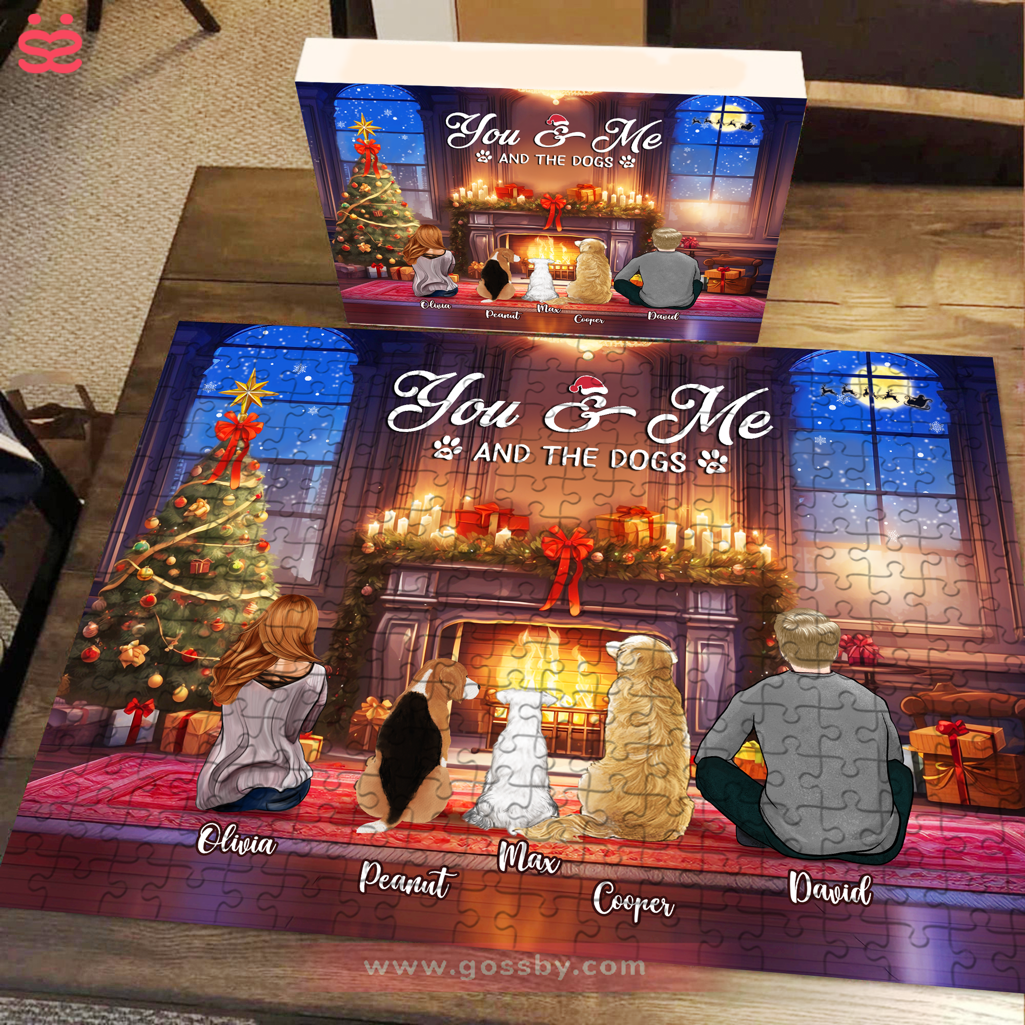 Jigsaw Puzzle Personalized - You & Me and the Dogs - Best Gift For ...