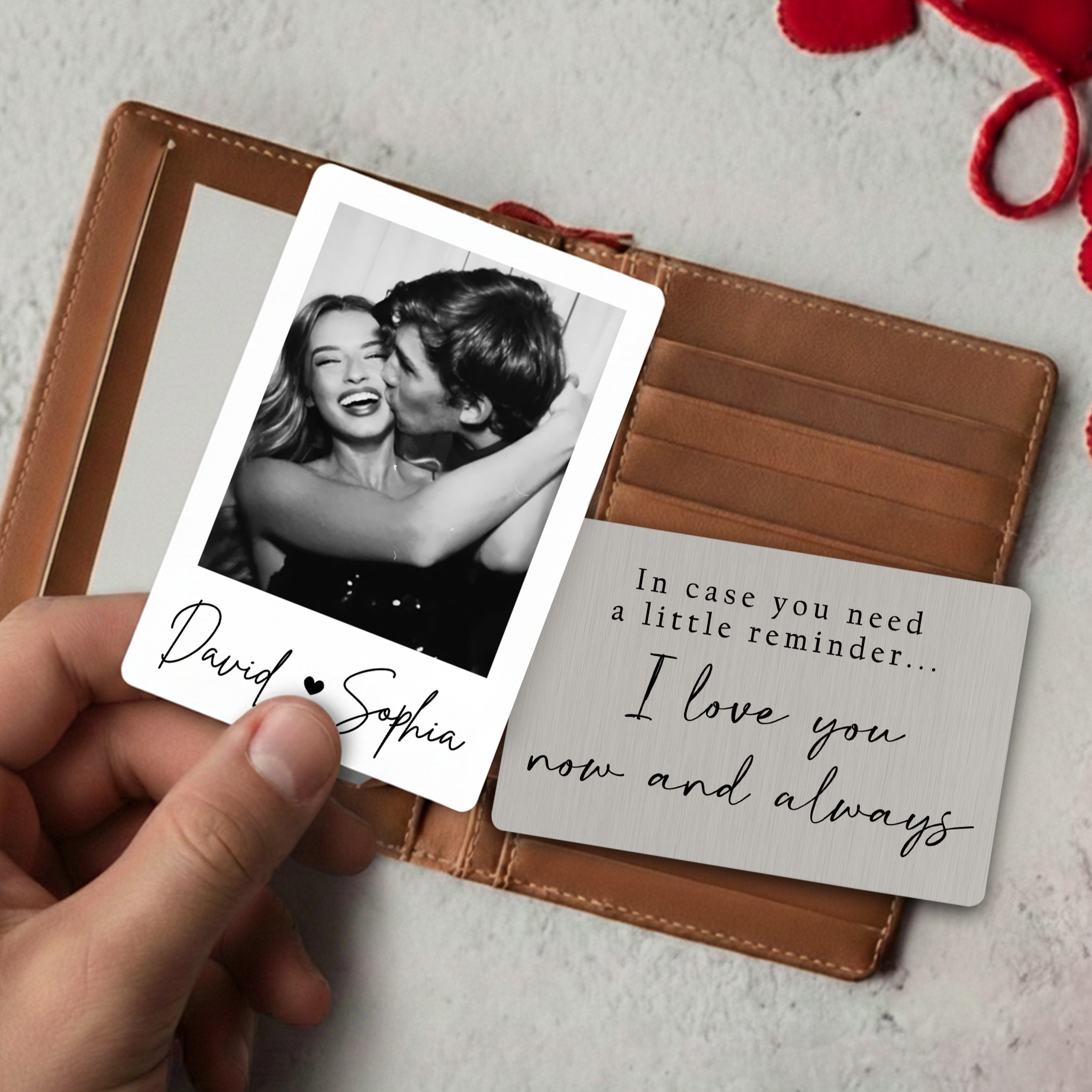 Gift Note Insert In Case You Need A Little Reminder - Custom Engraved Metal Insert Gift ...