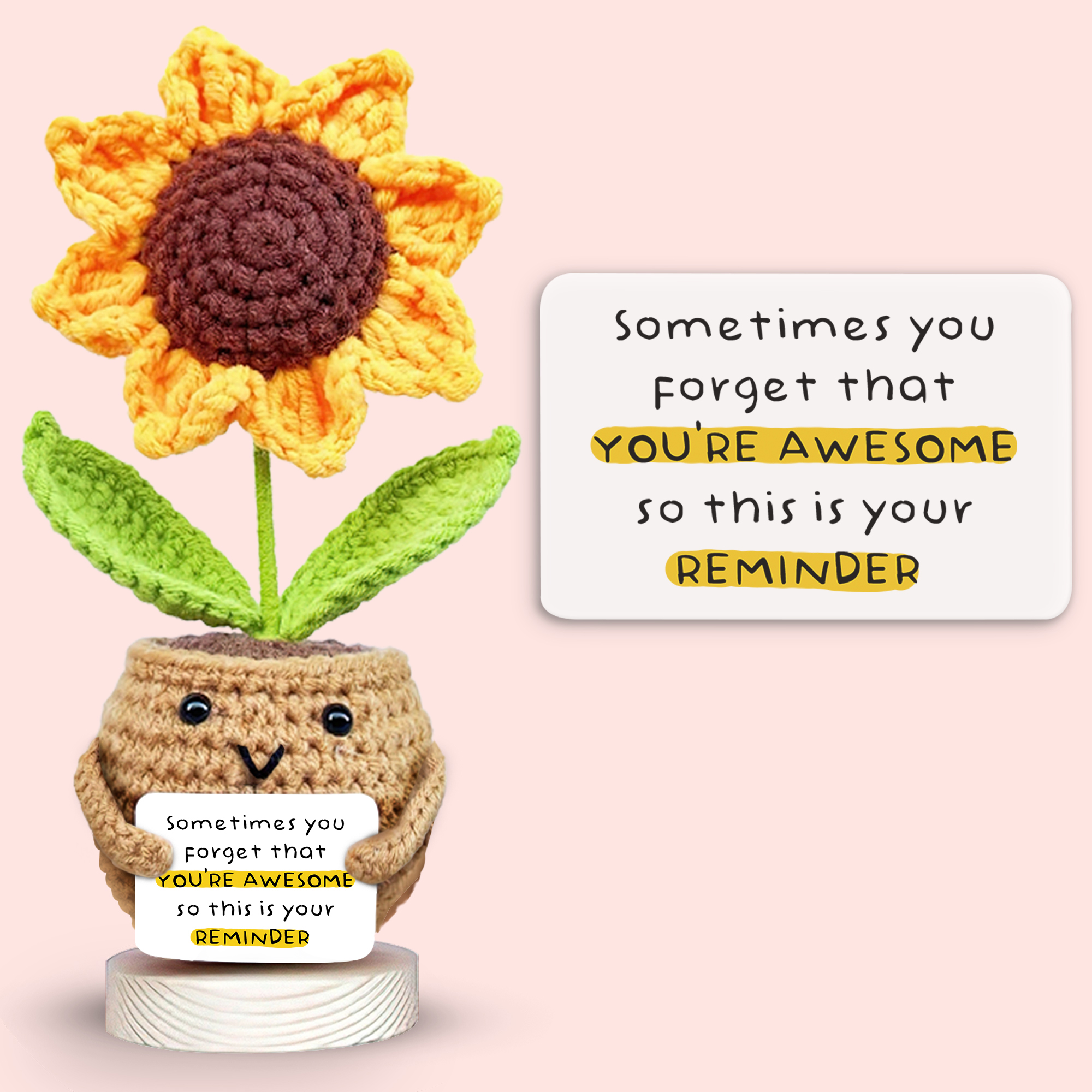 Sunflower Crochet - Sometimes You Forget You're Awesome