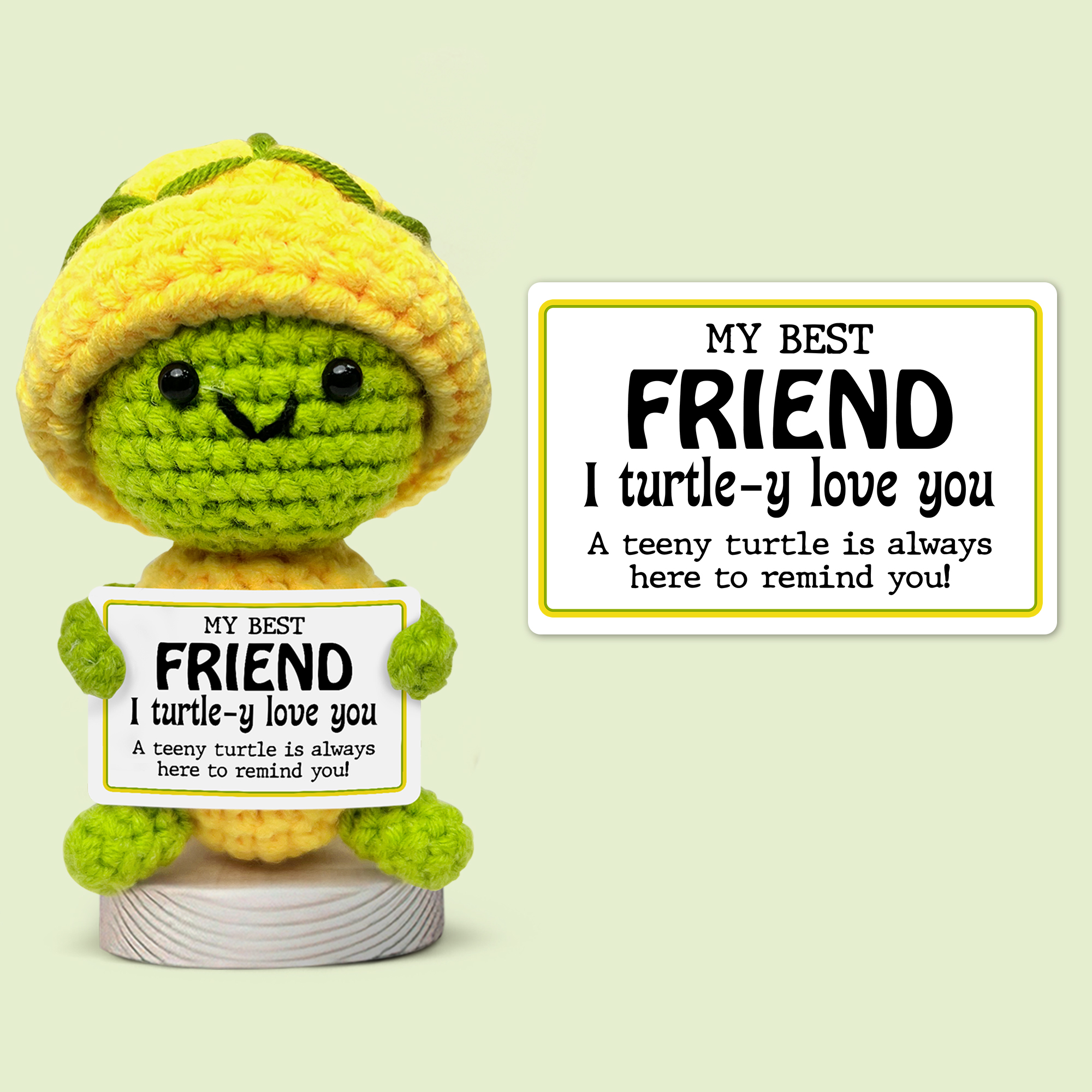Frind Turtle Gossby Handmade Crochet - My Best Friend I Turtle-Y Love You ...