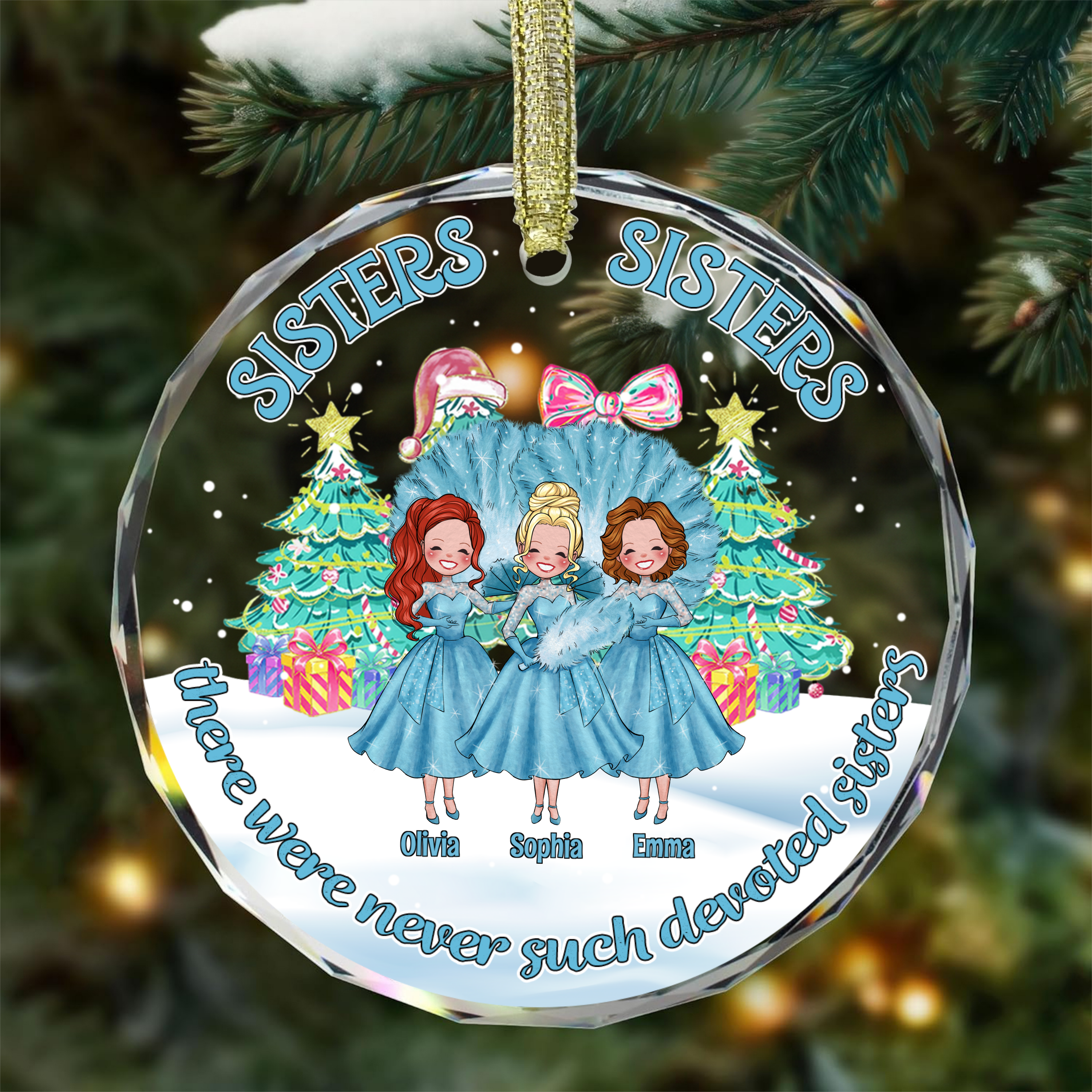 Christmas Ornament - Sisters Sisters - There were never such devoted ...