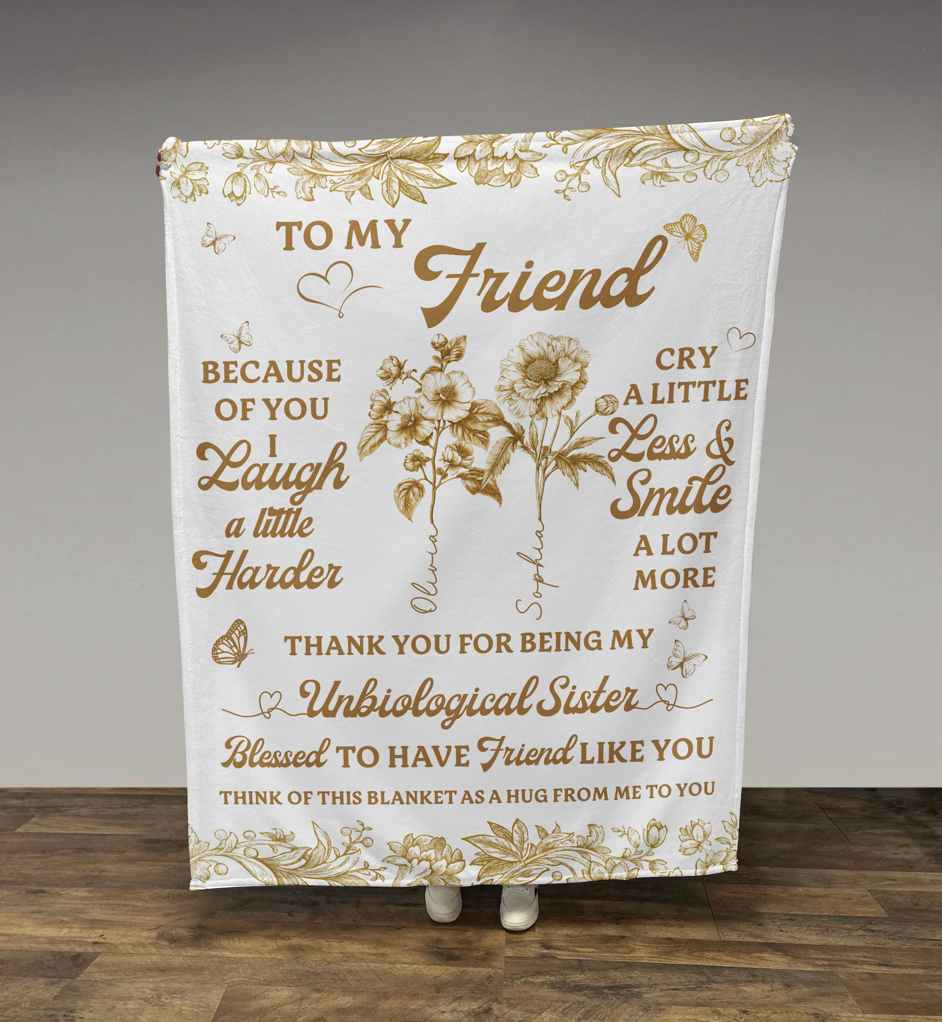 Gift for Her - To My Friends, Sisters... - Personalized Blanket