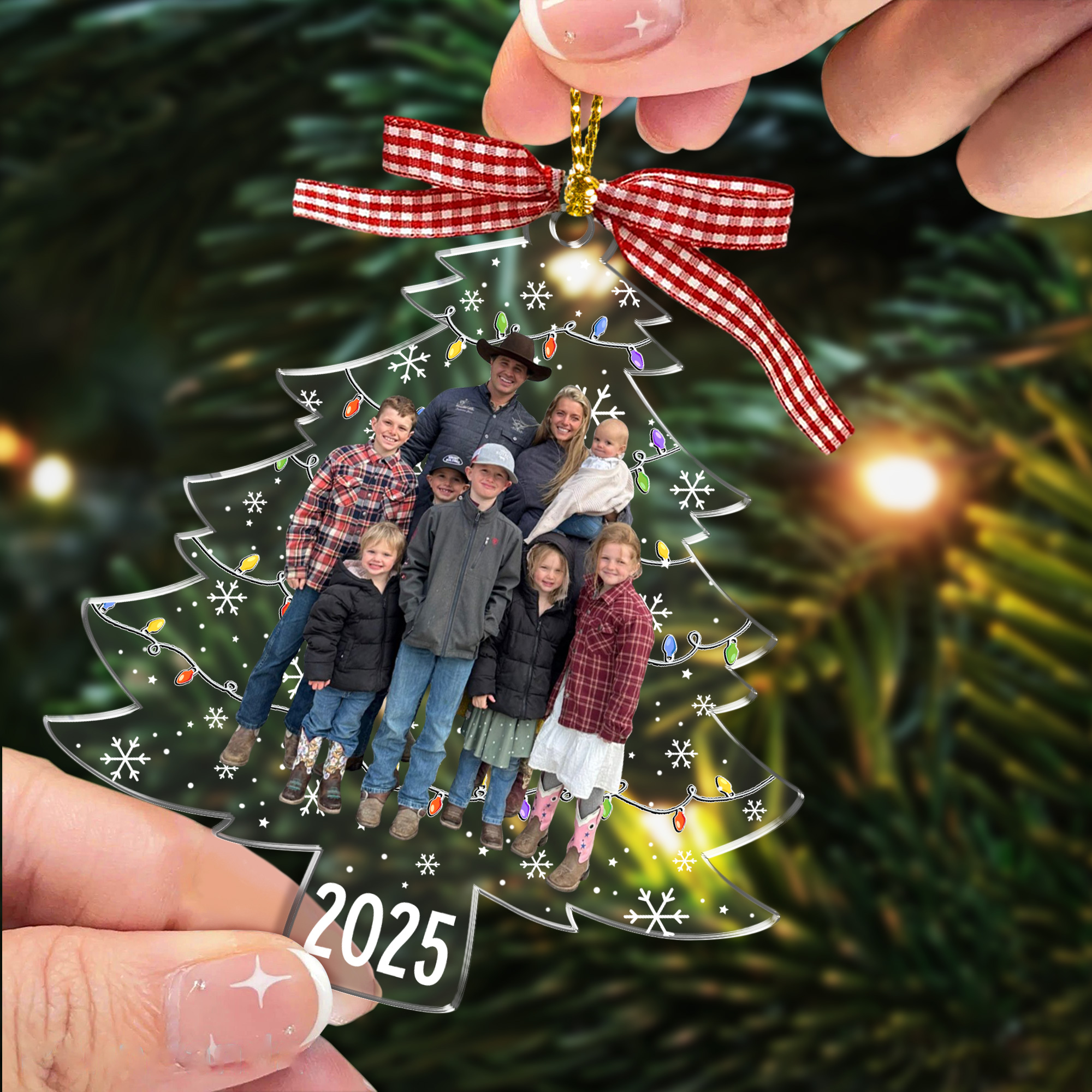 Personalized Ornament - Custom Photo On Christmas Tree - Personalized ...