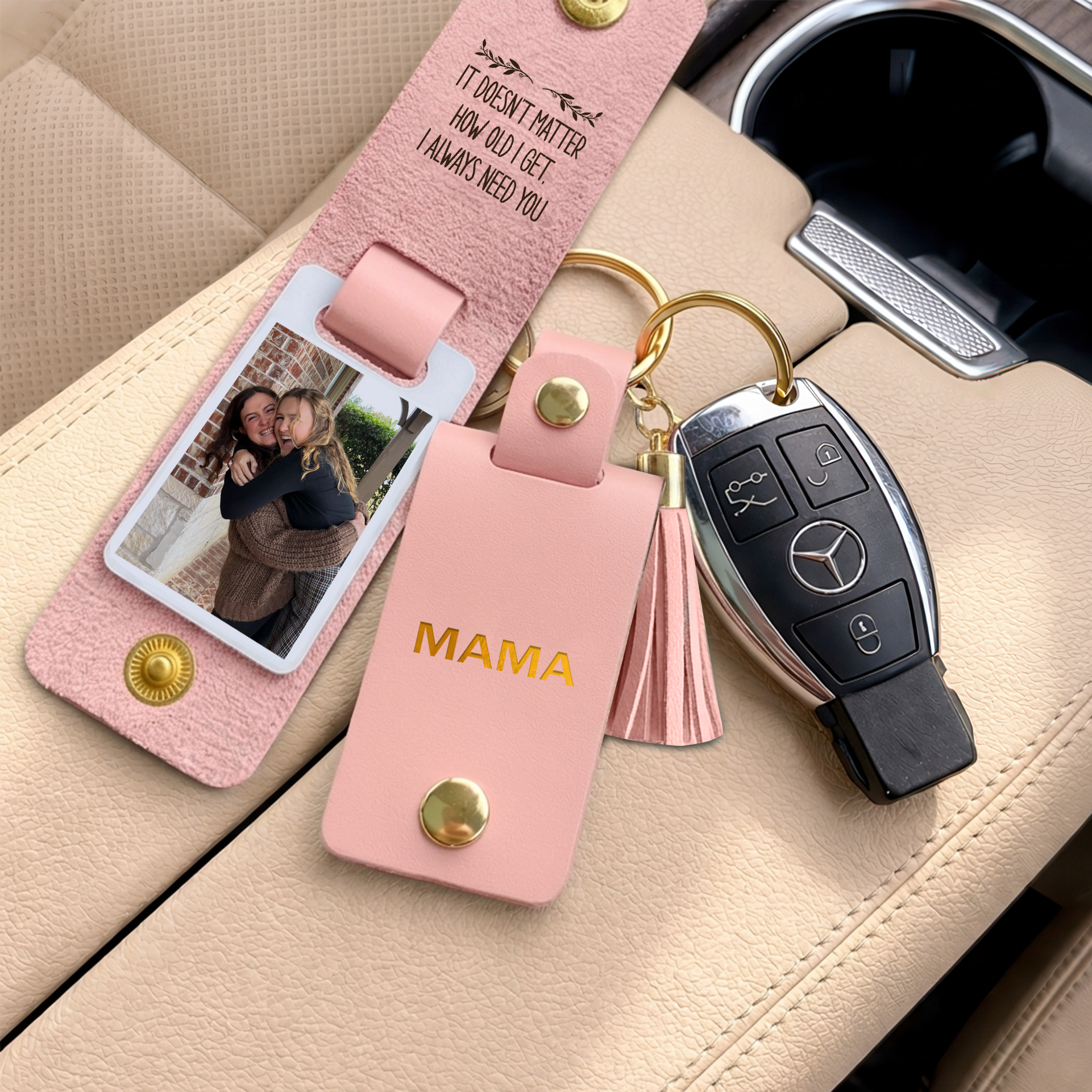 Key Rings For Mom Photo Gift - Personalized Photo Keyring with charm, Mother's Day ...