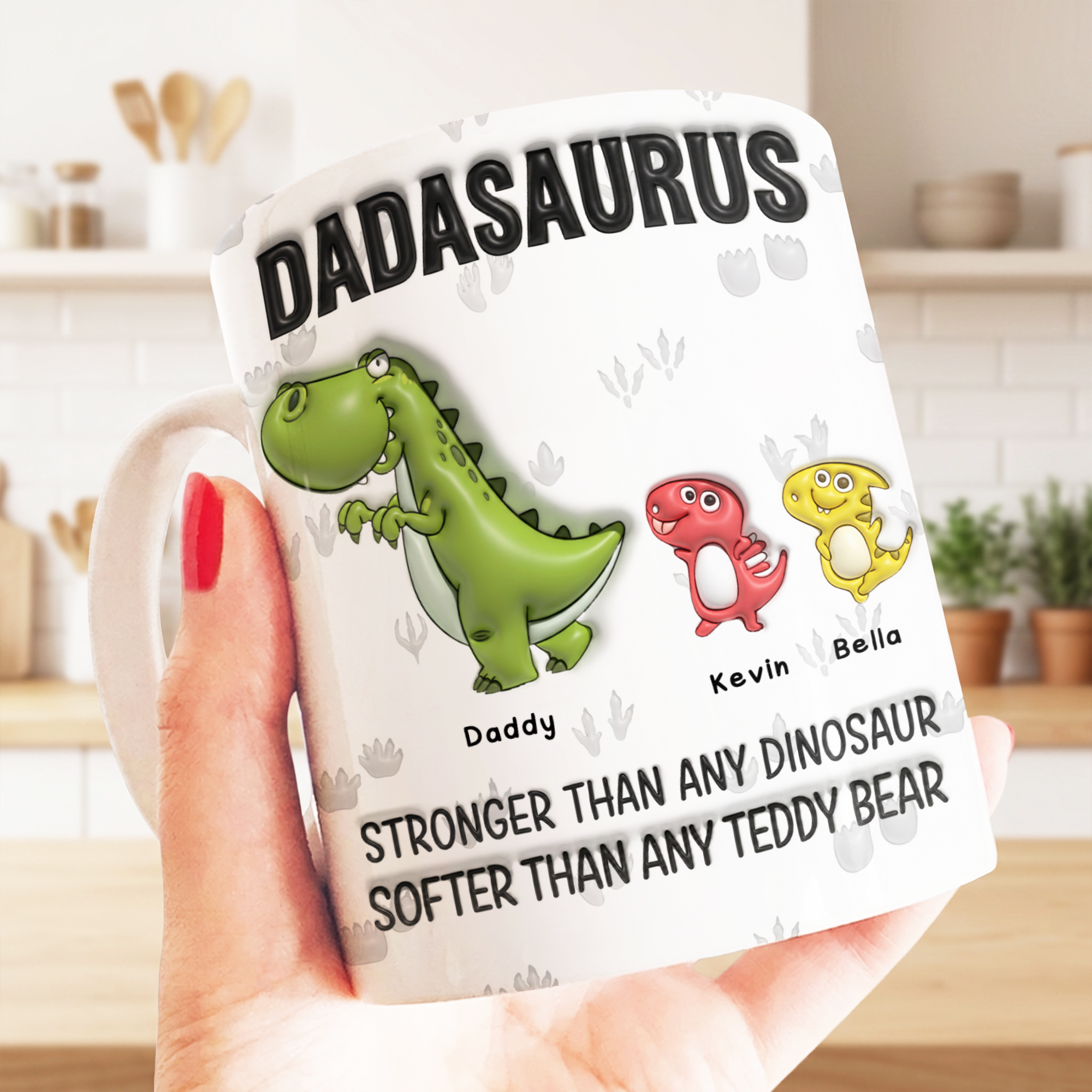 Father's Day Gift - Dadasaurus, Stronger than Any Dinosaur, Softer than ...