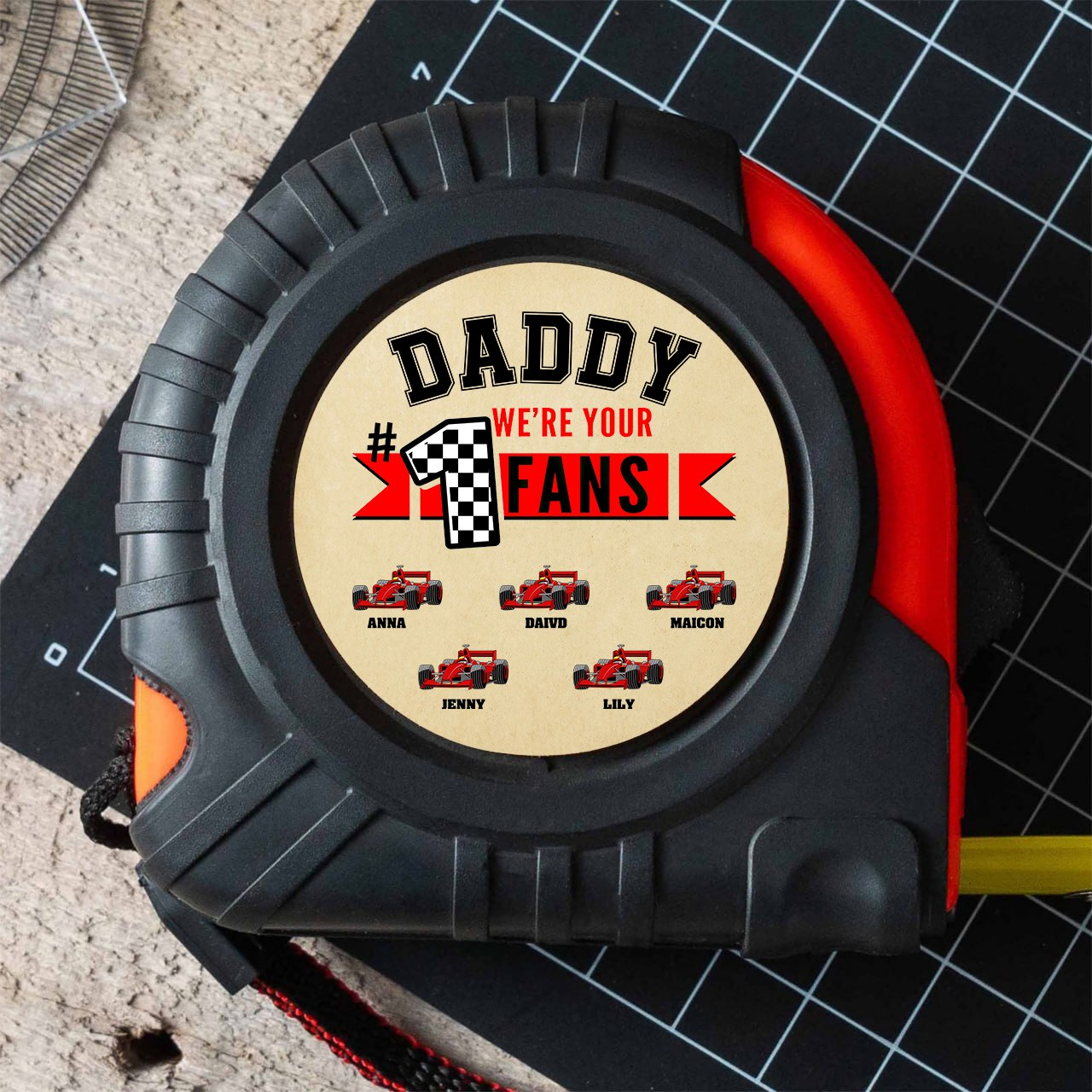 Personalized Tape Measure Personalized Racing Fan Tape Measure