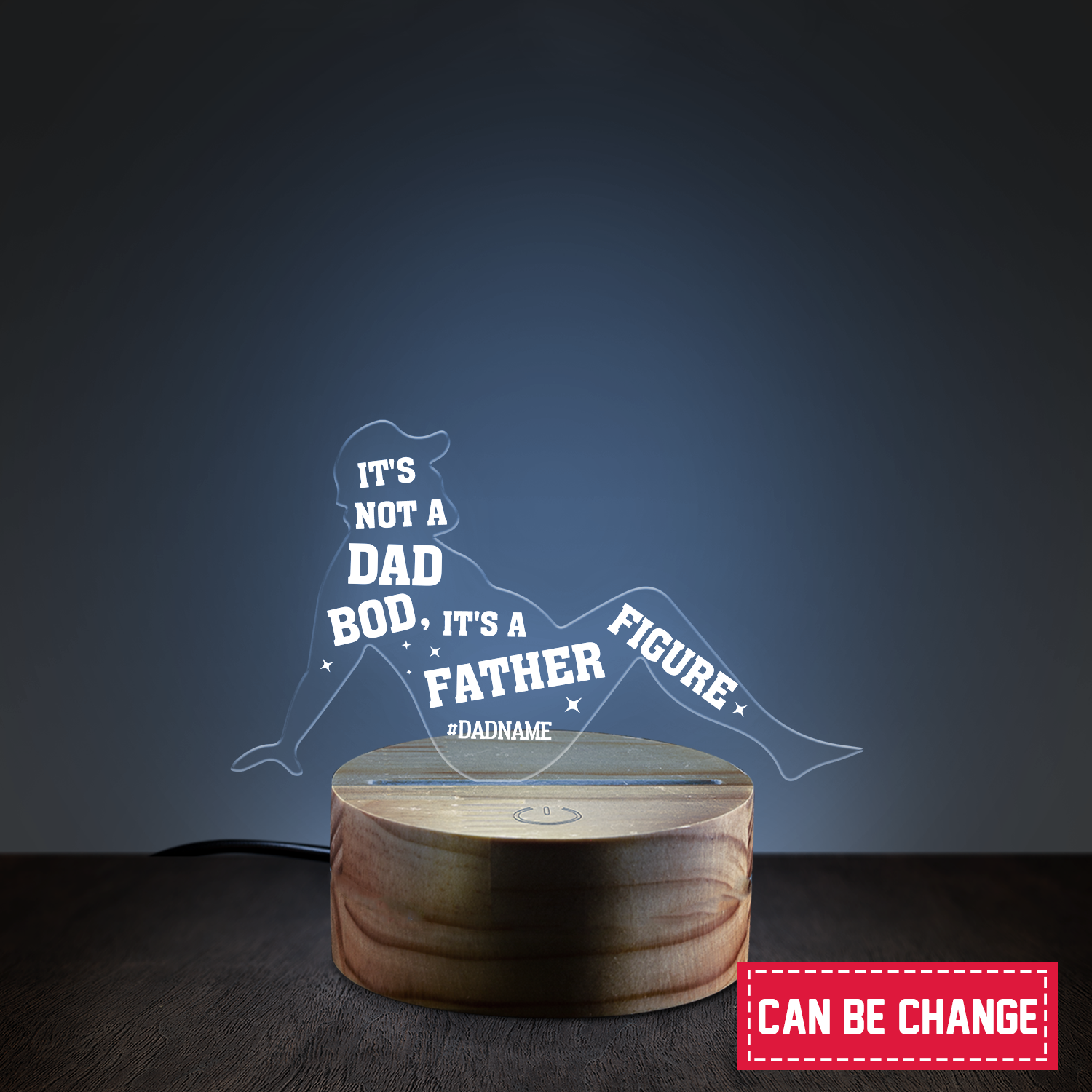 Night light It's Not A Dad Bod It's A Father Figure Night Light