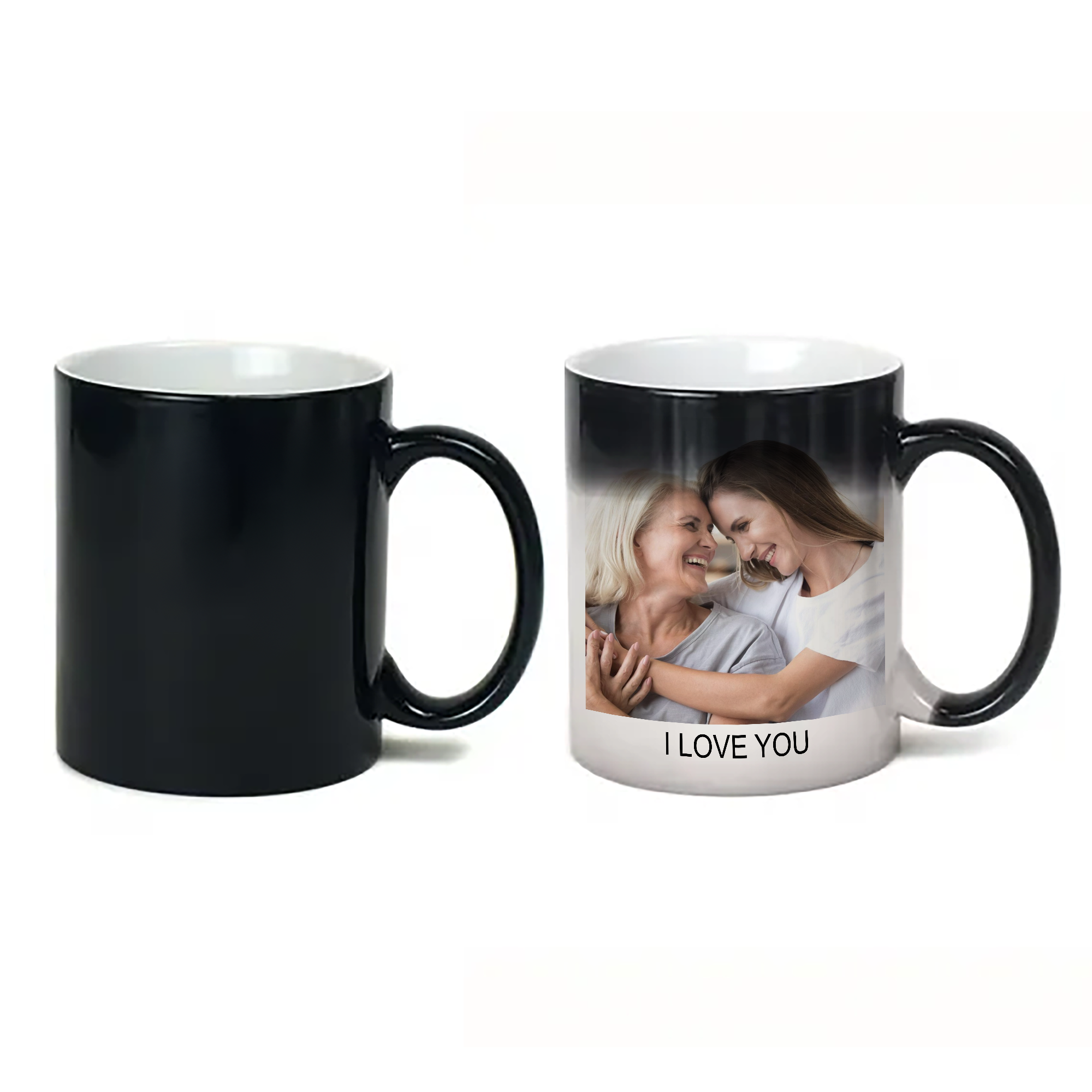Photo Mug - Photo Upload Mug - Magic Mug - Custom Text - Custom Photo ...