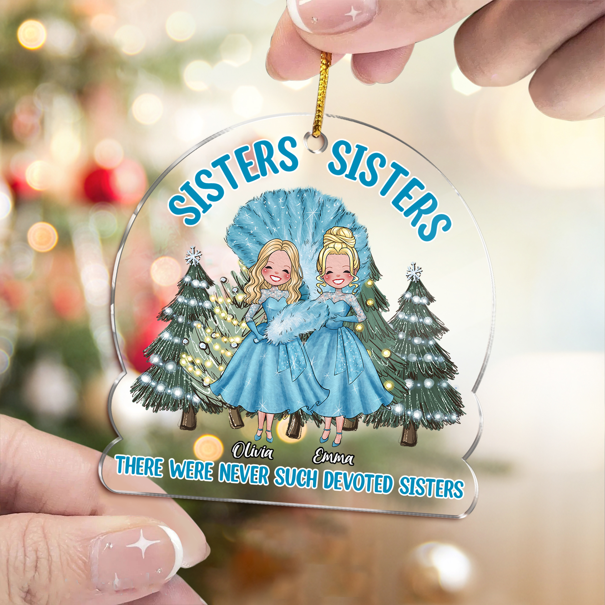 Acrylic Ornament - Sisters Sisters (S) - Christmas Gifts For Sister ...