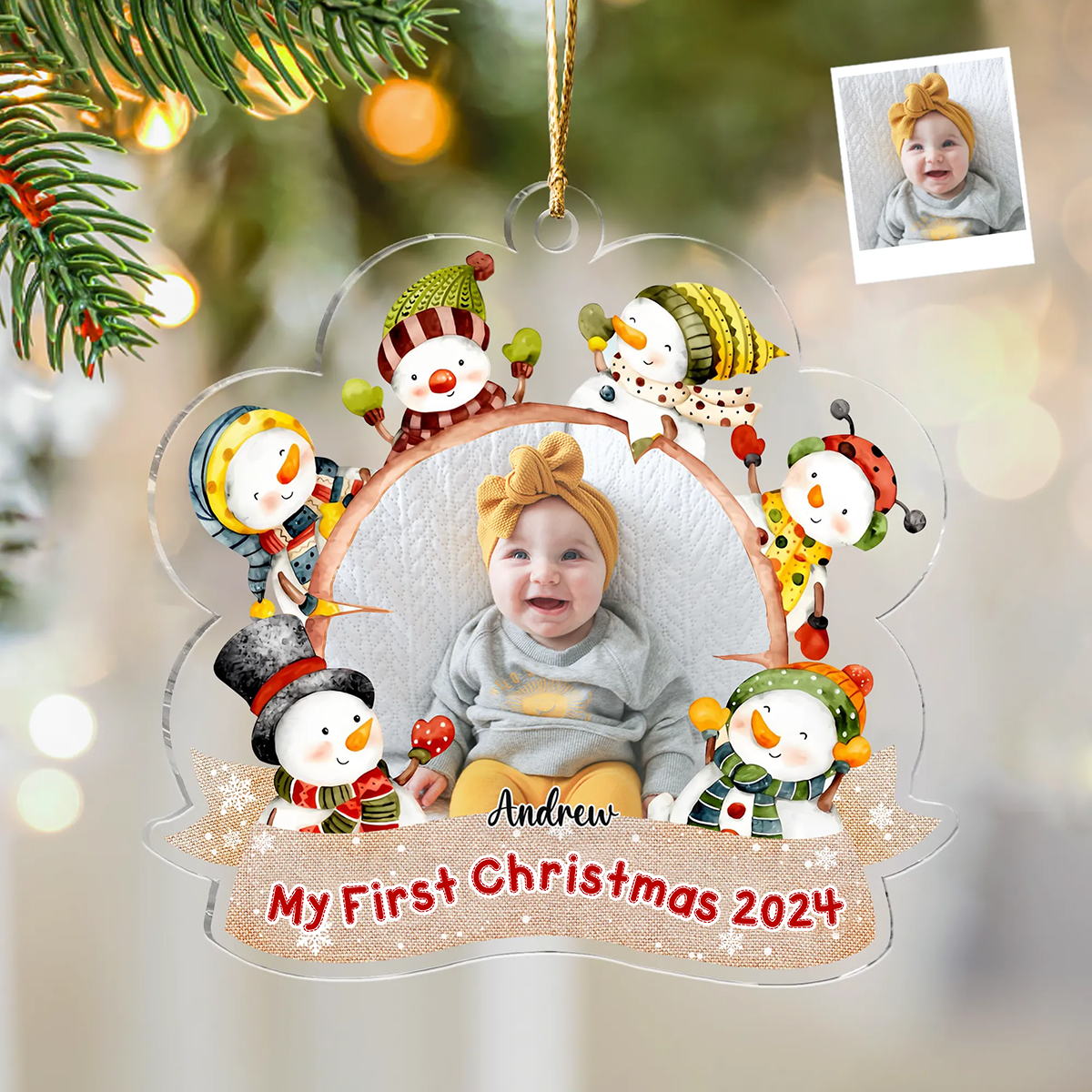 Photo Ornament - Christmas Gifts - Customized Your Photo Ornaments
