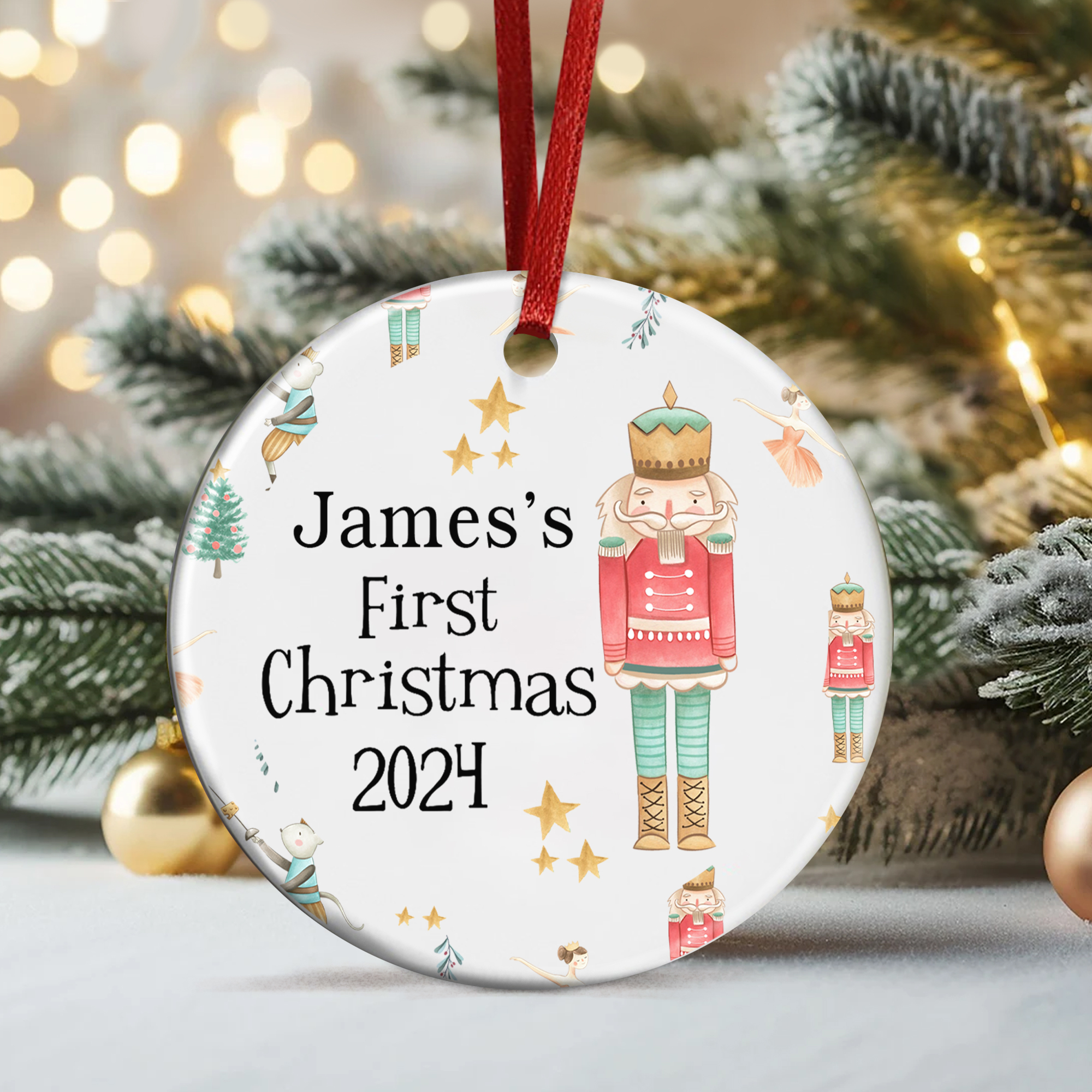 Family Christmas Gift First Christmas decoration, first Christmas — free download