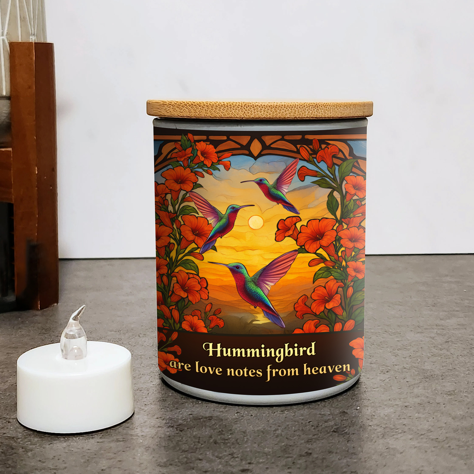Battery Operated Tea Light Holder - Hummingbirds are love notes from ...