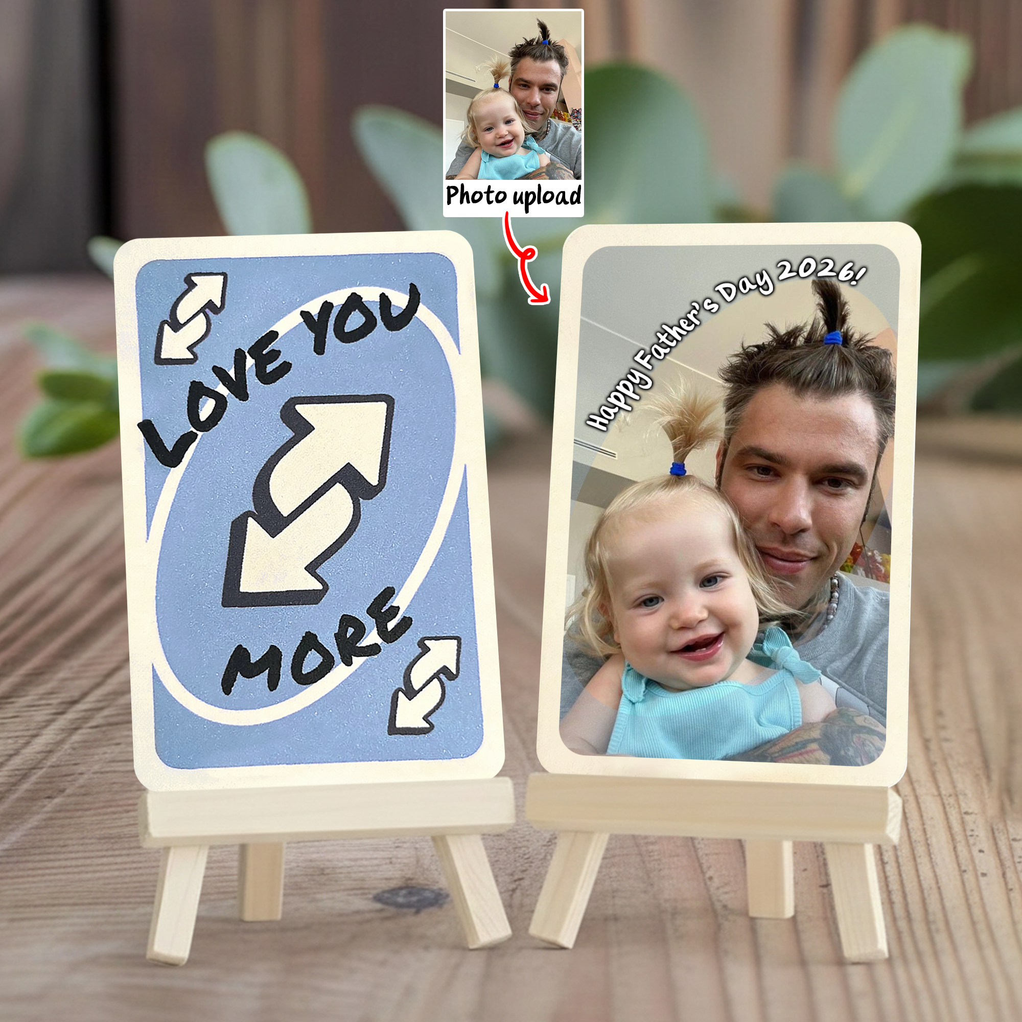 Gift Cards Reverse Limited Edition for Dad - Love You More UNO Reverse Card - Photo Upload ...