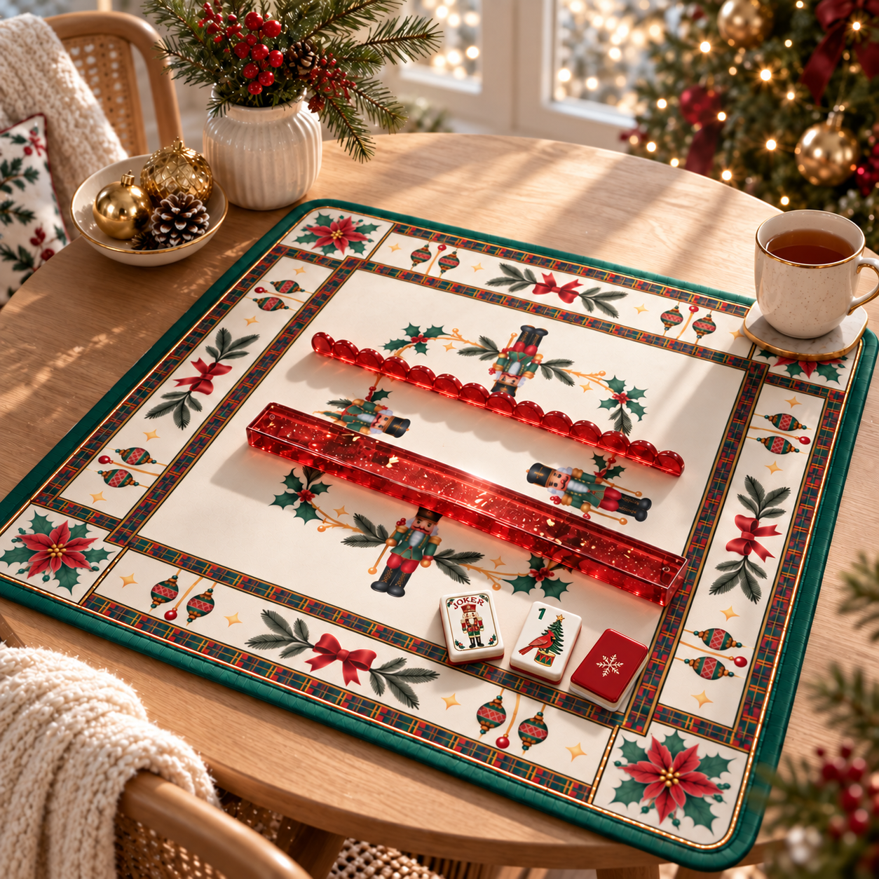 The Nutcracker Christmas Mahjong Mat