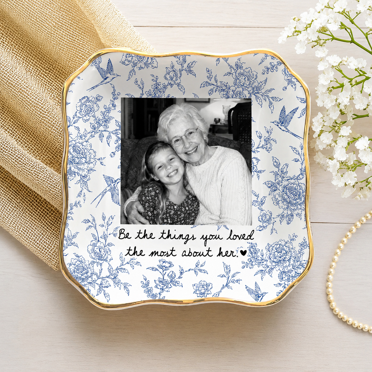 In Loving Memory Photo Ring Dish