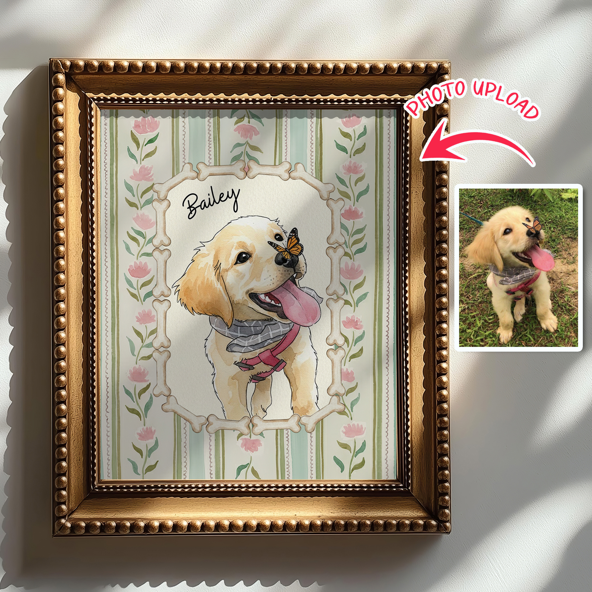 Watercolor Pet Portrait Poster