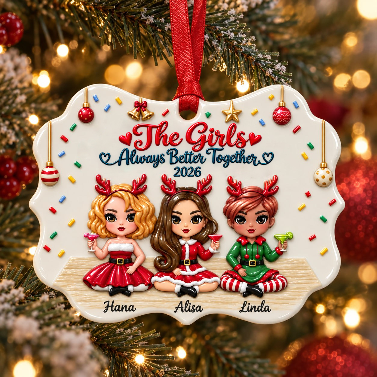 The Girls Always Better Together 2026 Ornament