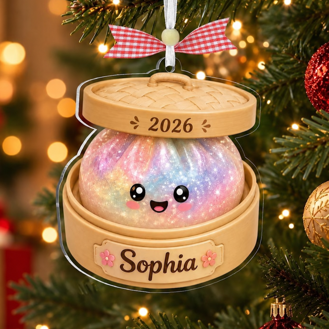 Personalized Squishy Dumpling Ornament