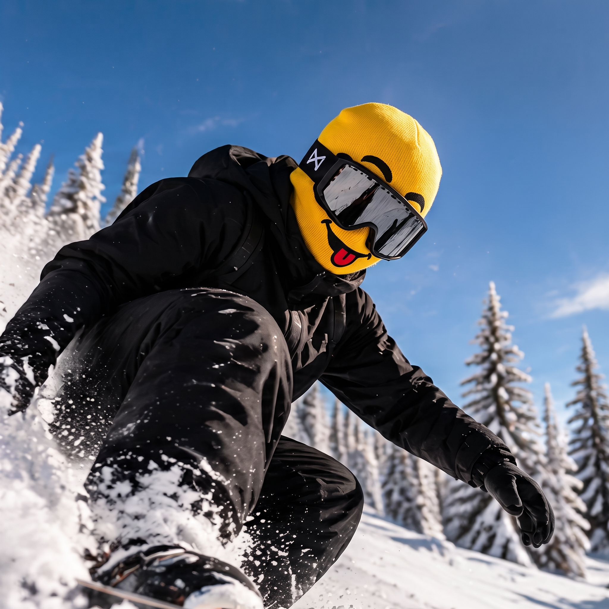 Funny Smiley Face Ski Mask Balaclava