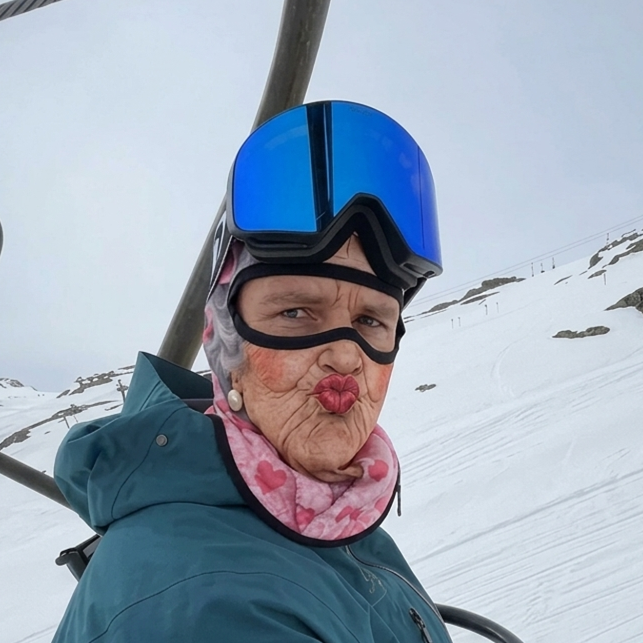 Funny Grandma Ski Mask Balaclava