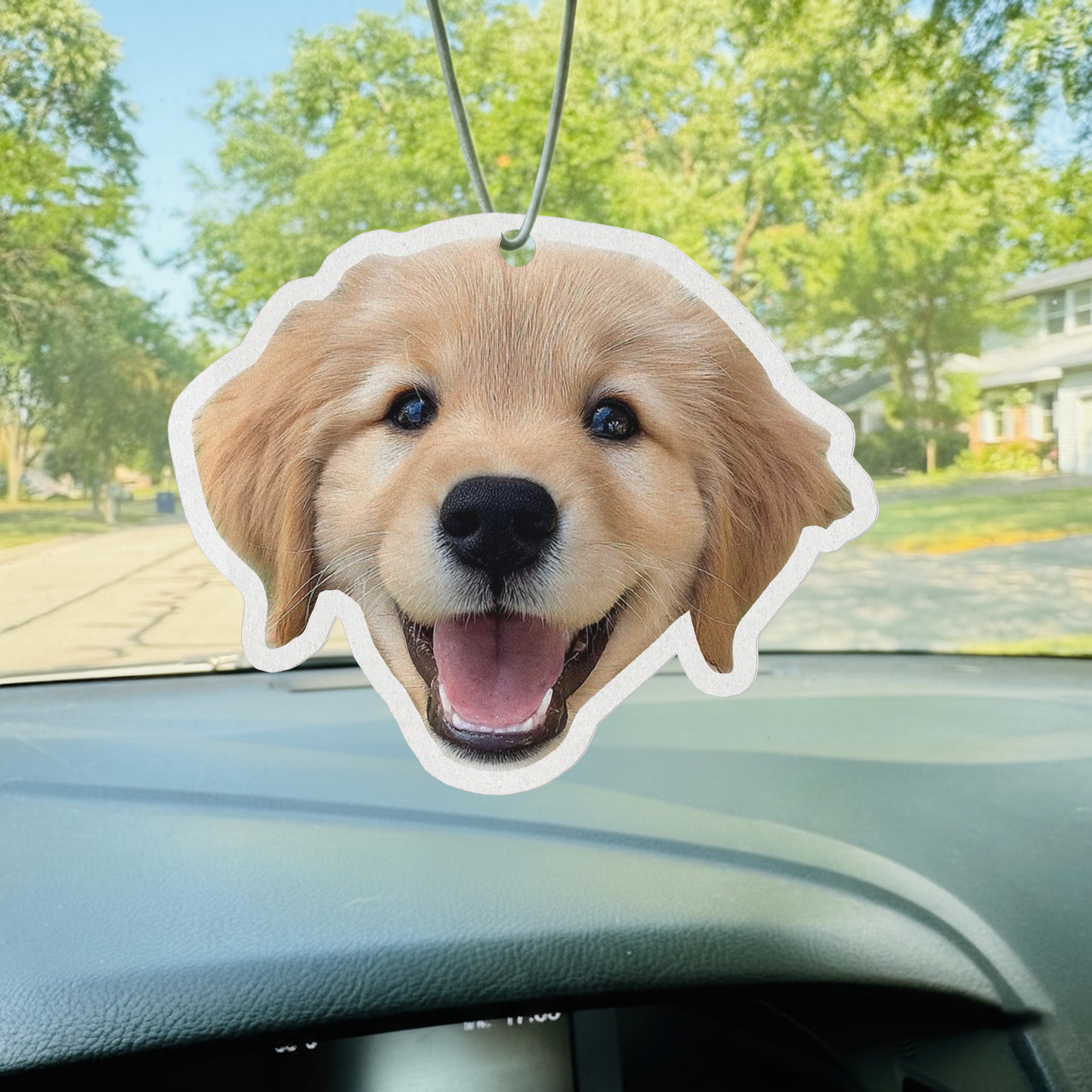 Pet Photo Car Air Freshener, Double Sided