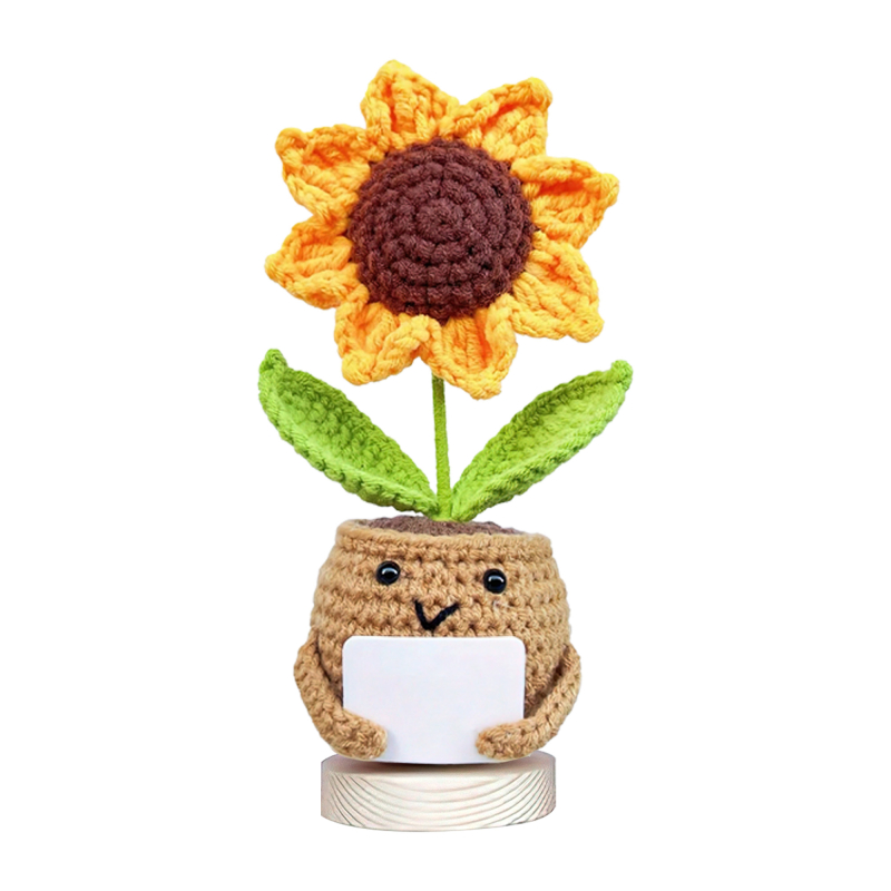 Sunflower Crochet - Excellent Grandma Would Recommend - Cool Gifts